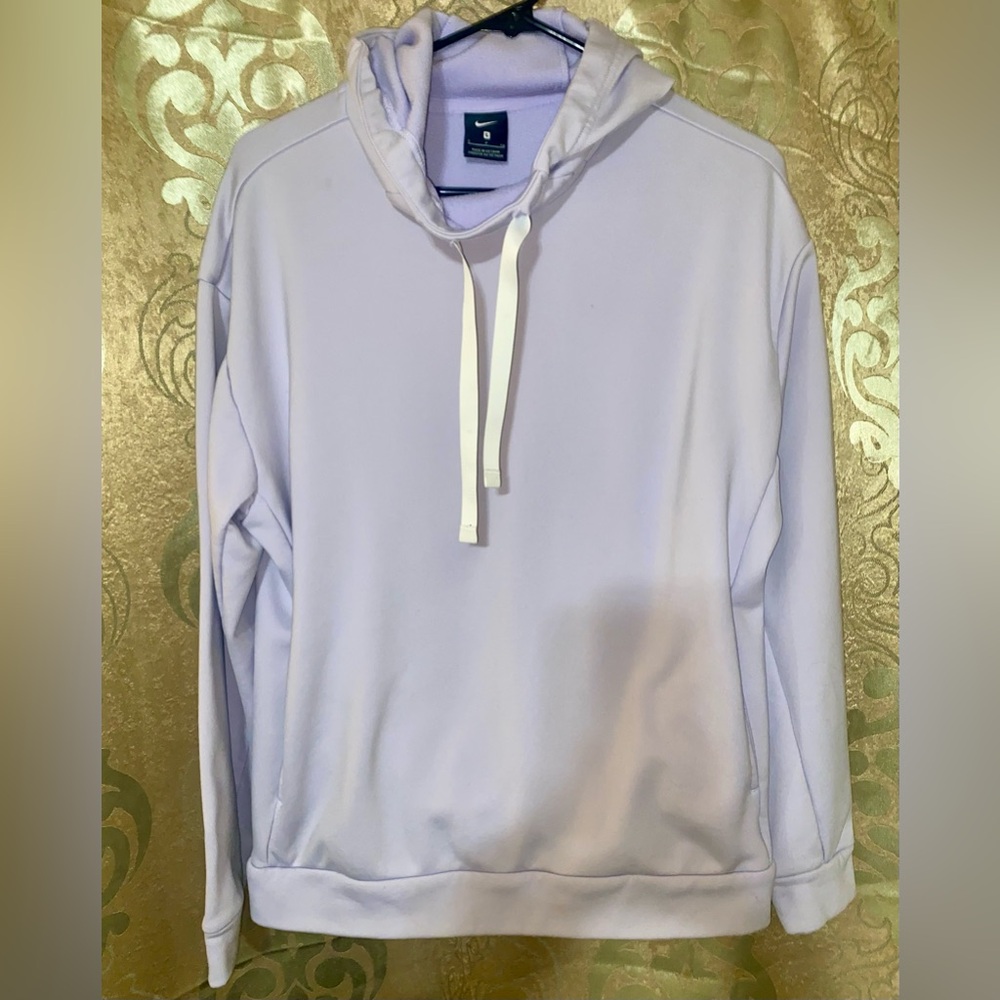 Nike Hoodie Women’s Athletic Lavender Cozy Side pockets Size Small